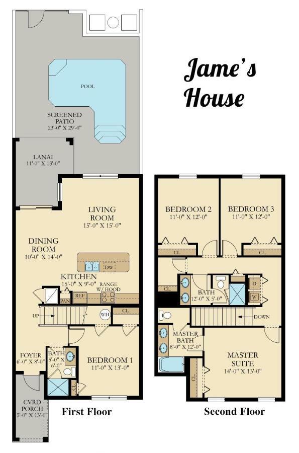 C - New 4 Bedroom Home - 5 Miles To Disney - Free Water Park - Private Pool คิสซิมมี ภายนอก รูปภาพ