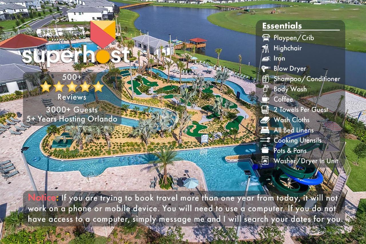 C - New 4 Bedroom Home - 5 Miles To Disney - Free Water Park - Private Pool คิสซิมมี ภายนอก รูปภาพ